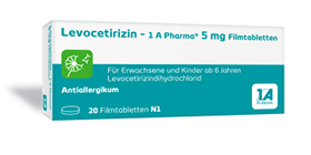 LEVOCETIRIZIN-1A Pharma 5 mg Filmomhulde Tabletten, 100 Capsules