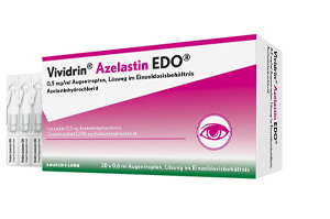 VIVIDRIN Azelastine EDO 0,5 mg/ml Augentr.Lsg.i.EDP, 20X0,6 ml