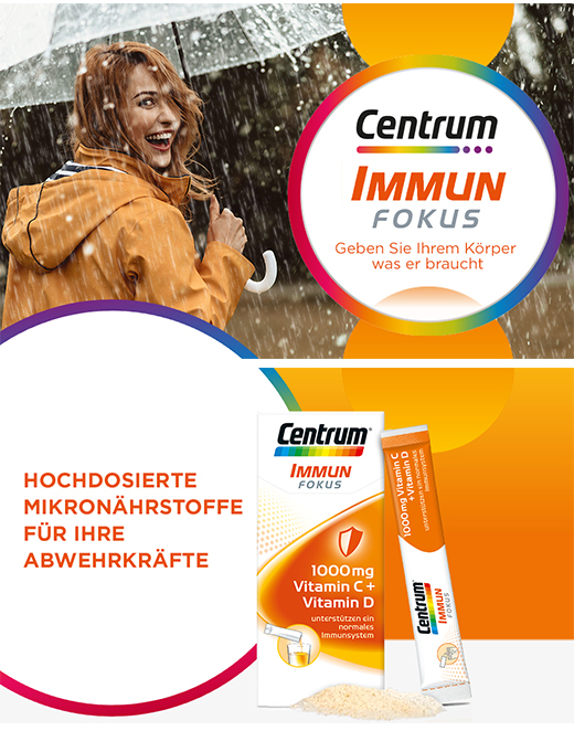 CENTRUM Focus Immuun 1000 mg Vitamine C+D Sticks, 24 stuks