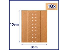 HANSAPLAST Klassiek gips 8cm x1 m, 1 st
