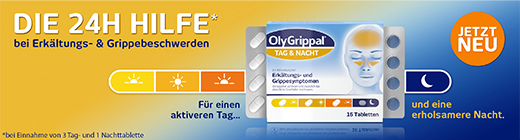 OLYGRIPPAL Dag & Nacht 500 mg/60 mg tabletten, 16 st