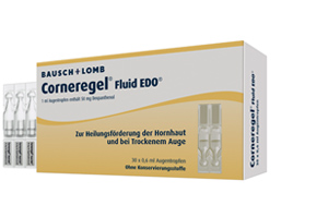 CORNEREGEL Vloeistof EDO Oogdruppels, 30X0,6 ml