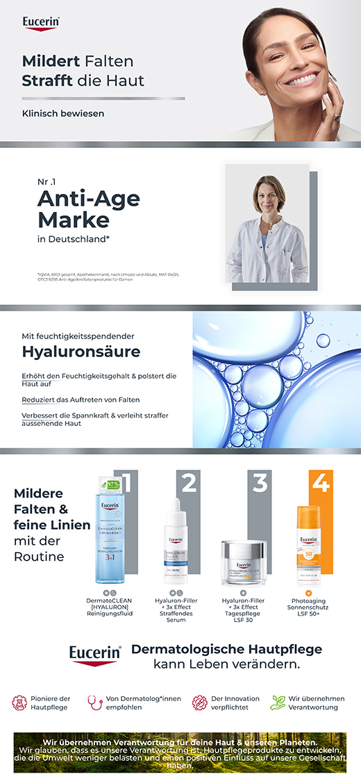 EUCERIN Anti-Age Hyaluron-Filler Dag Normaal/Gemengd, 50 ml