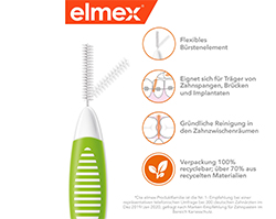 ELMEX Interdentale ragers ISO maat 5 0,8 mm groen, 8 stuks