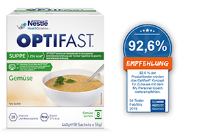 OPTIFAST Poeder van soepgroenten, 8X55 g