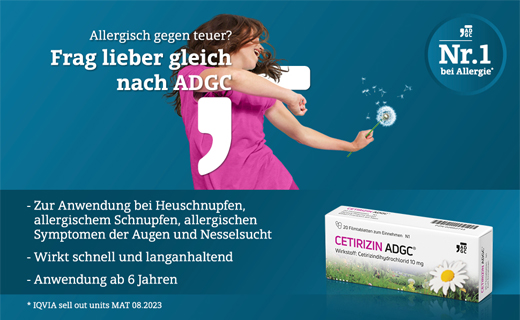 CETIRIZIN ADGC Filmomhulde tabletten, 20 stuks