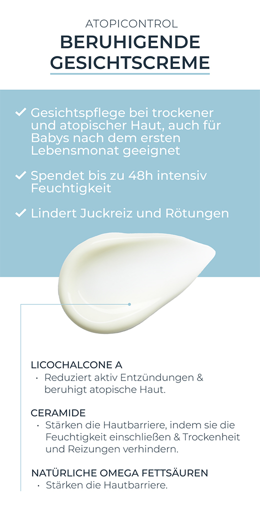 EUCERIN AtopiControl gezichtscrème, 50 ml