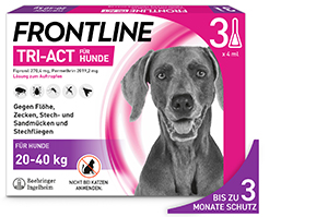 FRONTLINE Tri-Act Drop-on oplossing voor honden 20-40kg, 3 stuks