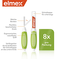 ELMEX Interdentale ragers ISO maat 5 0,8 mm groen, 8 stuks