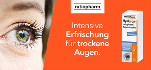 HYALURON-RATIOPHARM Oogdruppels, 10 ml