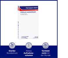 HANSAPOR steriel wondverband 10x15 cm, 1 st