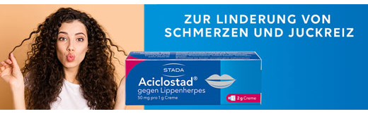 ACICLOSTAD Crème tegen koortslip, 2 g