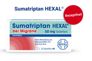 SUMATRIPTAN HEXAL voor migraine 50 mg tabletten, 2 st