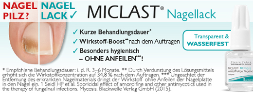 MICLAST 80 mg/g werkzame stof nagellak, 2X3 ml
