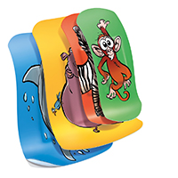 LEUKOPLAST Kinderstrips 19x56 mm 8 stuks/38x63 mm 4 stuks, 12 stuks
