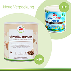 FOR YOU proteïne power chocoladepoeder, 750 g
