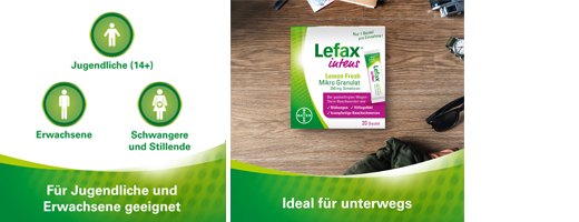 LEFAX intensive Lemon Fresh Micro Granul. 250 mg Sim. 20 st