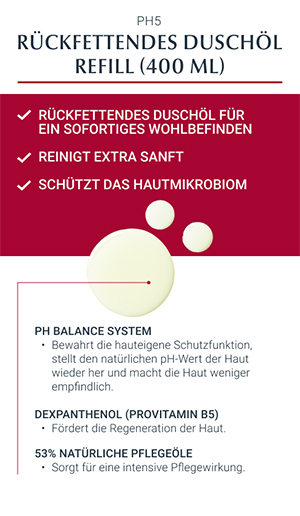 EUCERIN pH5 Douche Olie Gevoelige Huid Navulling, 400 ml