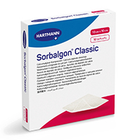 SORBALGON Klassiek calciumalginaatkompres 10x10 cm, 10 stuks