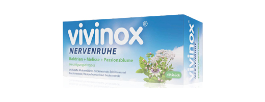 VIVINOX Zenuwrust Baldr.+Mel.+Passie.Kalm.Sleep., 40 stuks