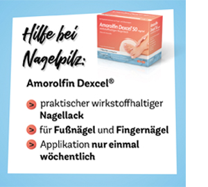 AMOROLFIN Dexcel 50 mg/ml nagellak met werkzame stof, 3 ml