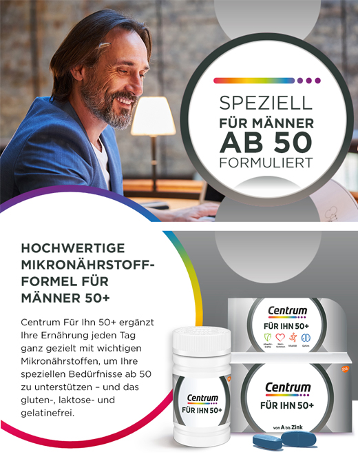 CENTRUM voor Hem 50+ Caplets, 60 stuks