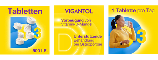 VIGANTOL 500 I.U. vitamine D3 tabletten, 100 stuks