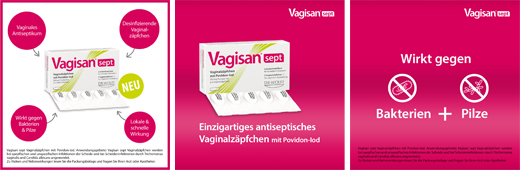 VAGISAN sept vaginale zetpillen met povidonjood, 5 stuks