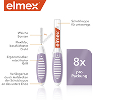 ELMEX Interdentale ragers ISO maat 6 1,1 mm paars, 8 stuks