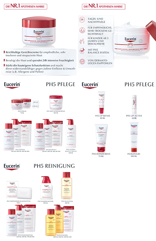 EUCERIN pH5 Crème F Gevoelige Huid, 75 ml