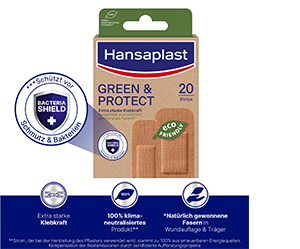 HANSAPLAST Groen & Beschermpleisterstroken, 20 st