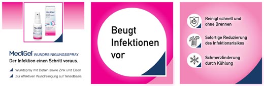 MEDIGEL Wondreinigingsspray, 50 ml