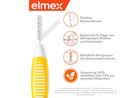 ELMEX Interdentale ragers ISO maat 4 0,7 mm geel, 8 stuks