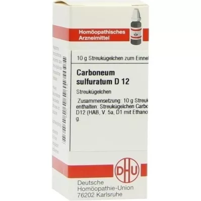 CARBONEUM SULFURATUM D 12 bolletjes, 10 g CARBONEUM SULFURATUM D 12 bolletjes, 10 g
