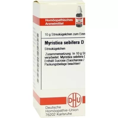 MYRISTICA SEBIFERA D 200 bolletjes, 10 g MYRISTICA SEBIFERA D 200 bolletjes, 10 g