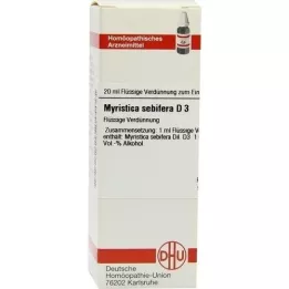 MYRISTICA SEBIFERA D 3-verdunning, 20 ml