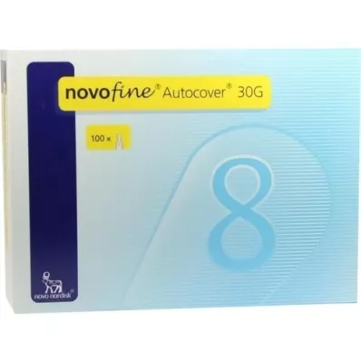 NOVOFINE Autocover canules 8 mm 30 G, 100 stuks NOVOFINE Autocover canules 8 mm 30 G, 100 stuks