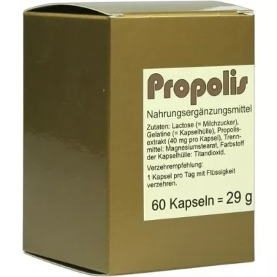 PROPOLIS CAPSULES, 60 stuks PROPOLIS CAPSULES, 60 stuks