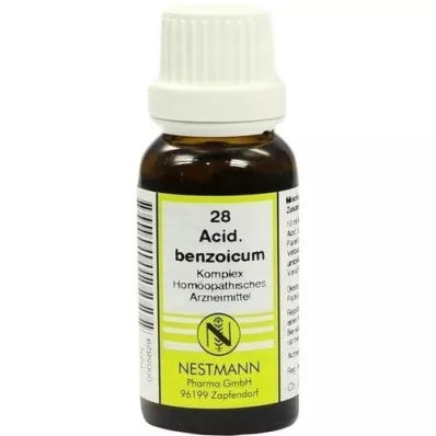 ACIDUM BENZOICUM KOMPLEX Nr.28 Verdunning, 20 ml ACIDUM BENZOICUM KOMPLEX Nr.28 Verdunning, 20 ml