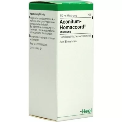 ACONITUM HOMACCORD Druppels, 30 ml ACONITUM HOMACCORD Druppels, 30 ml