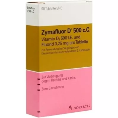 ZYMAFLUOR D 500 C C tabletten, 90 stuks