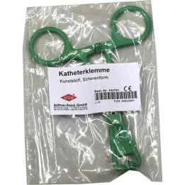 KATHETERKLEMME schaarvorm kunststof, 1 stuk