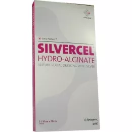 SILVERCEL Hydroalginaatverband 10x20 cm, 5 st