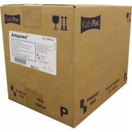 AMPUWA Plastic fles voor injectie-/infusieoplossing, 10X500 ml