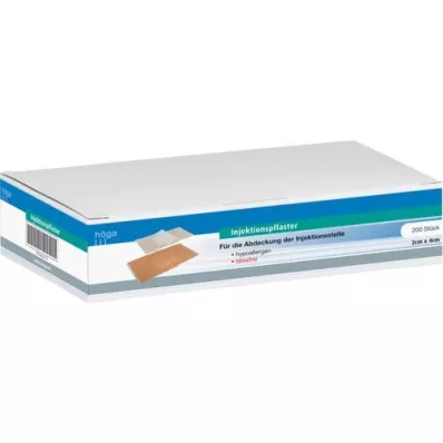 INJEKTIONSPFLASTER hypoallergeen 2x4 cm, 200 st INJEKTIONSPFLASTER hypoallergeen 2x4 cm, 200 st