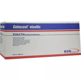 GELOCAST elastisch zinkgelverband 8 cmx7 m, 10 st