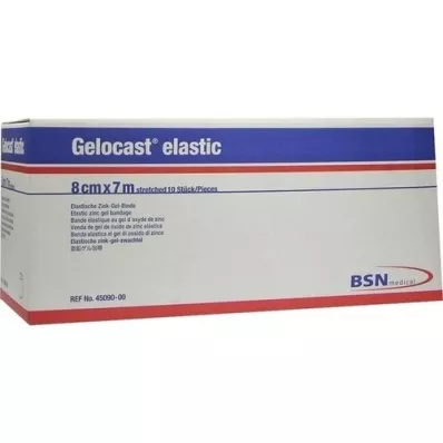 GELOCAST elastisch zinkgelverband 8 cmx7 m, 10 st