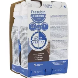 FRESUBIN 2 kcal Vezels DRINK Chocolade Drinkfles, 4X200 ml