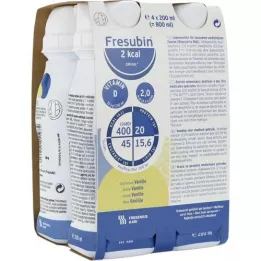 FRESUBIN 2 kcal DRINK Vanille drinkfles, 4X200 ml