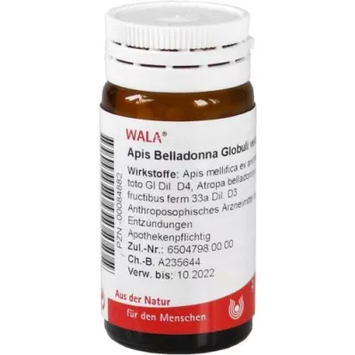 APIS BELLADONNA Globuli velati, 20 g APIS BELLADONNA Globuli velati, 20 g